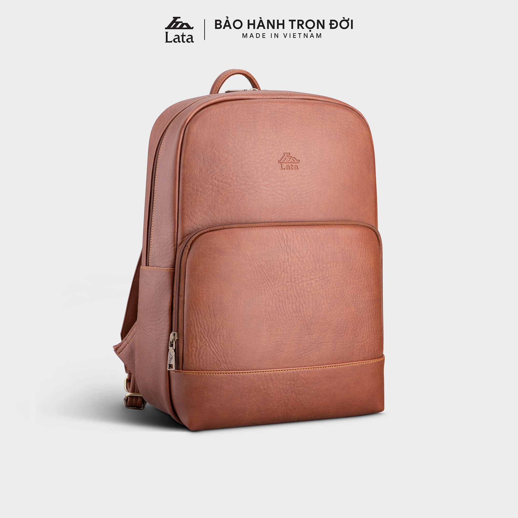 Lata Backpack (Large-Sized Men's Office Fashion - Leather Backpack Bal63)