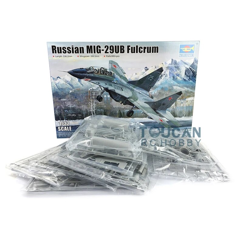 1/32 Trumpeter MIG-29UB Fulcrum Aircraft Training Plane Fighter Jet ...