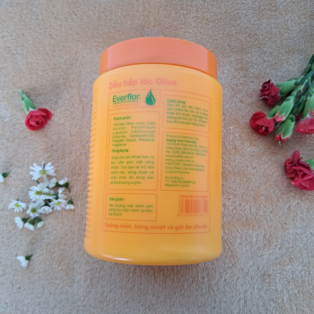 Hấp Dầu xả Olive Everflor 1000 ml