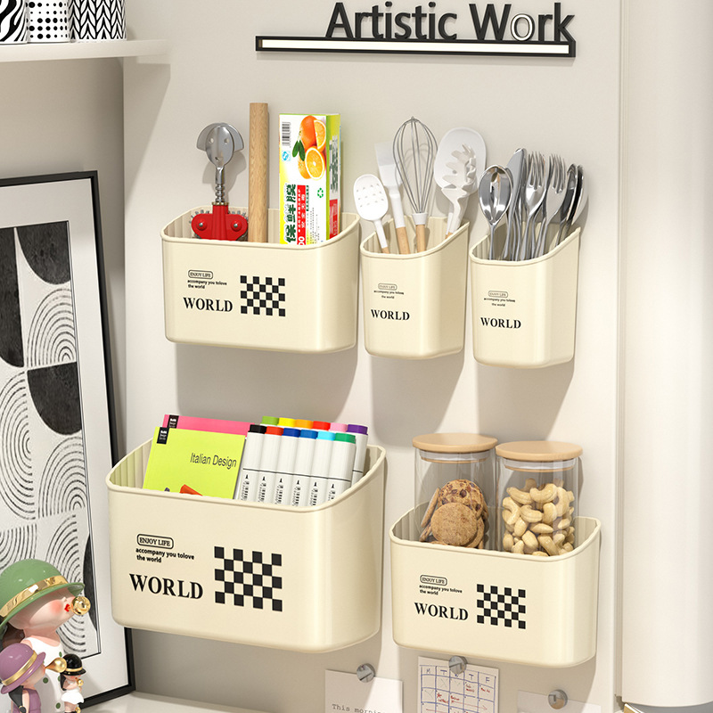 kitchen organized storage rack, storage basket, non perforated storage box