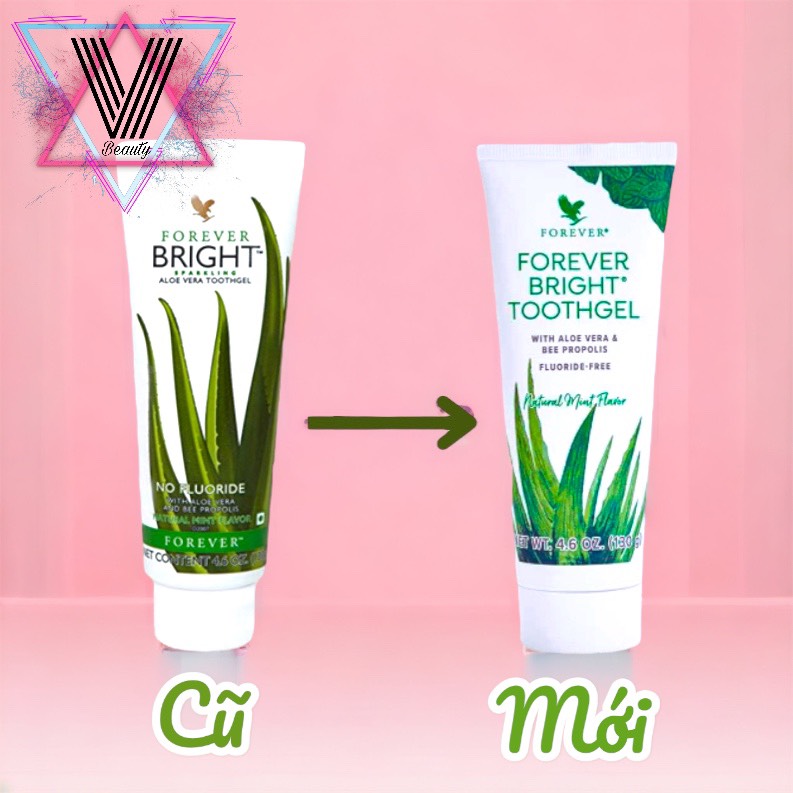 Kem đánh răng lô hội Forever Bright