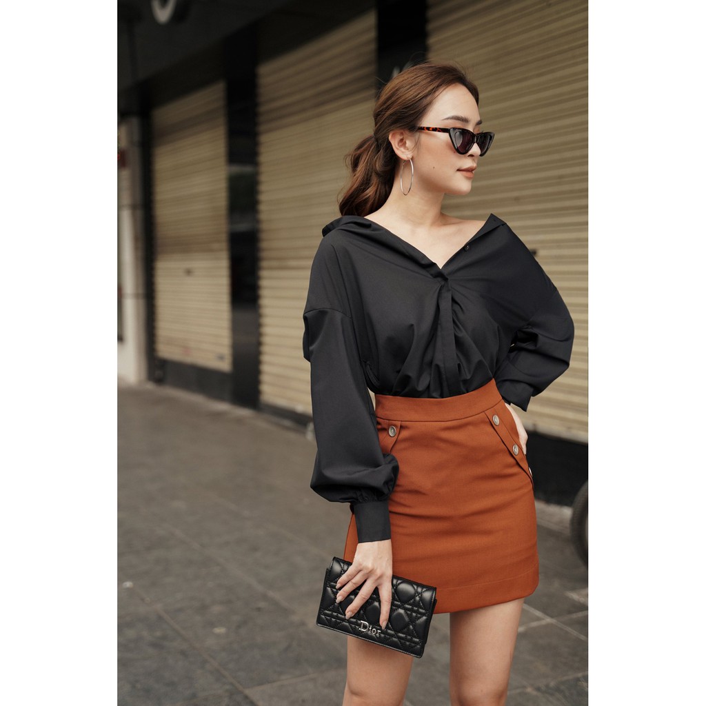 Chân váy chữ A ngắn 2NDDATE ASK010BR