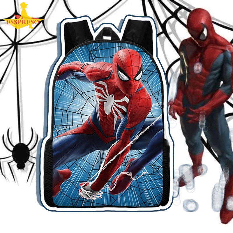 Esspreso Spider Man backpack, elementary school cartoon backpack, boys backpack, Superman Spider Man Batman.