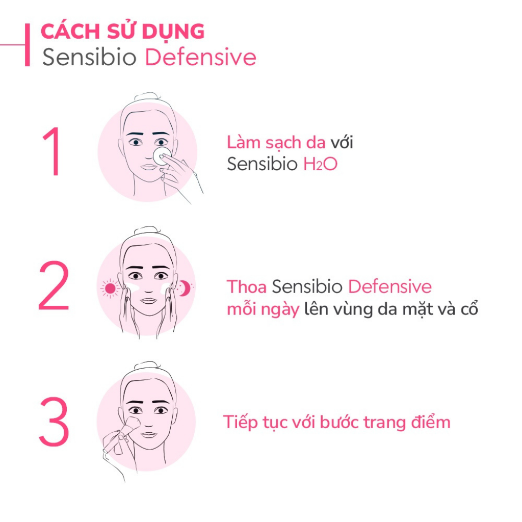 Kem dưỡng ẩm Bioderma Sensibio Defensive Active Soothing Cream làm dịu da thường và da nhạy cảm 40ml