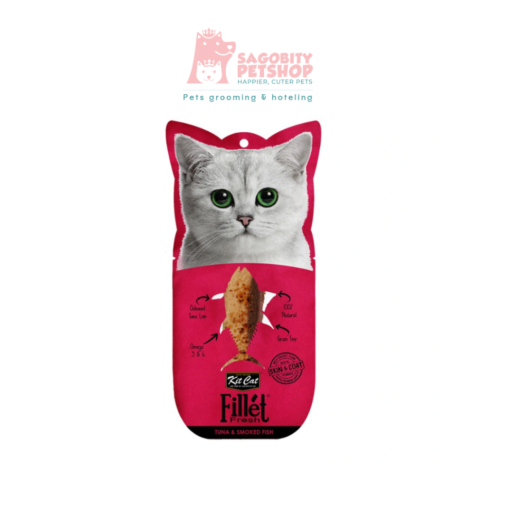 Snack phi lê dành cho mèo KIT CAT Fillet Fresh 30g - Nhiều vị