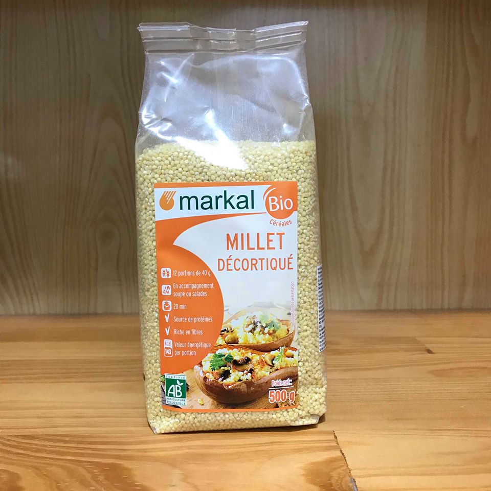 Hạt Kê Bóc Vỏ Hữu Cơ MarKal Cho Bé Và Đình