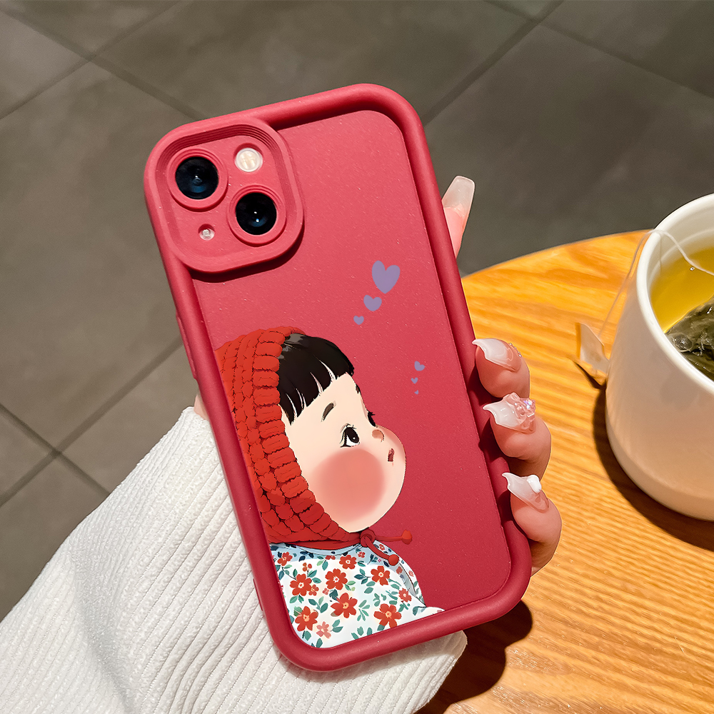 UCUC%20for%20Realme%20C67%204G%20Back%20Cover%20Red%20Headscarf%20Girl%20Soft%20Silicone%20Square%20Ladder%20Phone%20Case%20-%20Image%209