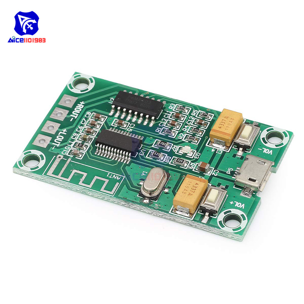 【InnovateWorld】PAM8403 Class D DC 5V 2 Channel Micro USB Digital Audio ...