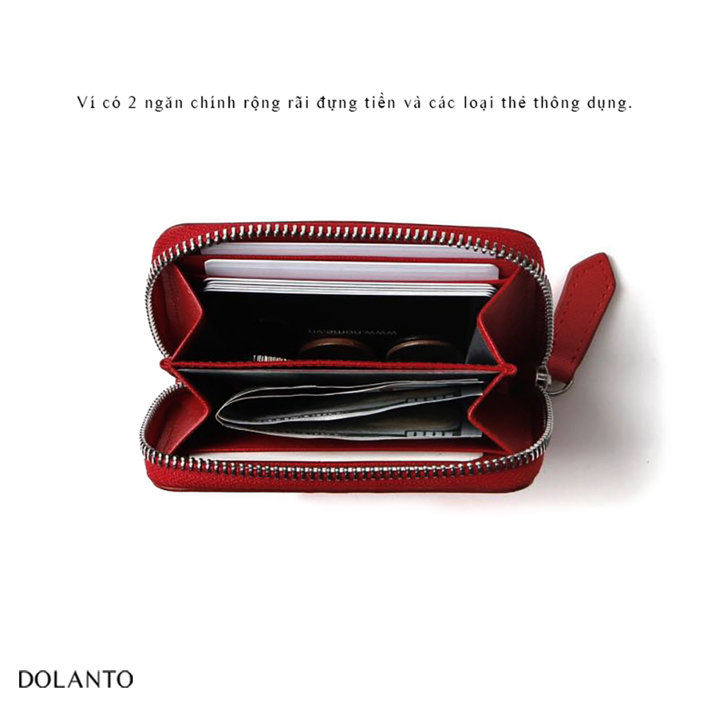 Ví DOLANTO BRAND® Zip Saffiano Wallet