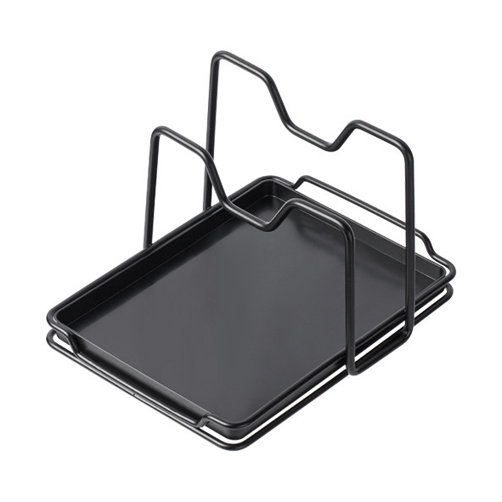 Pot Lid Holder Space-saving Non-Slip Quick Drainage Kitchen Tool Shovel Spoon Rest Cutting Board Stand for Restaurant