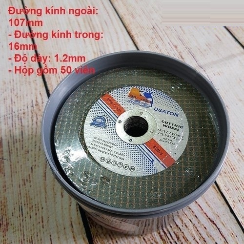 ĐÁ CẮT SẮT INOX USATON 50 LƯỠI - LƯỠI CẮT INOX