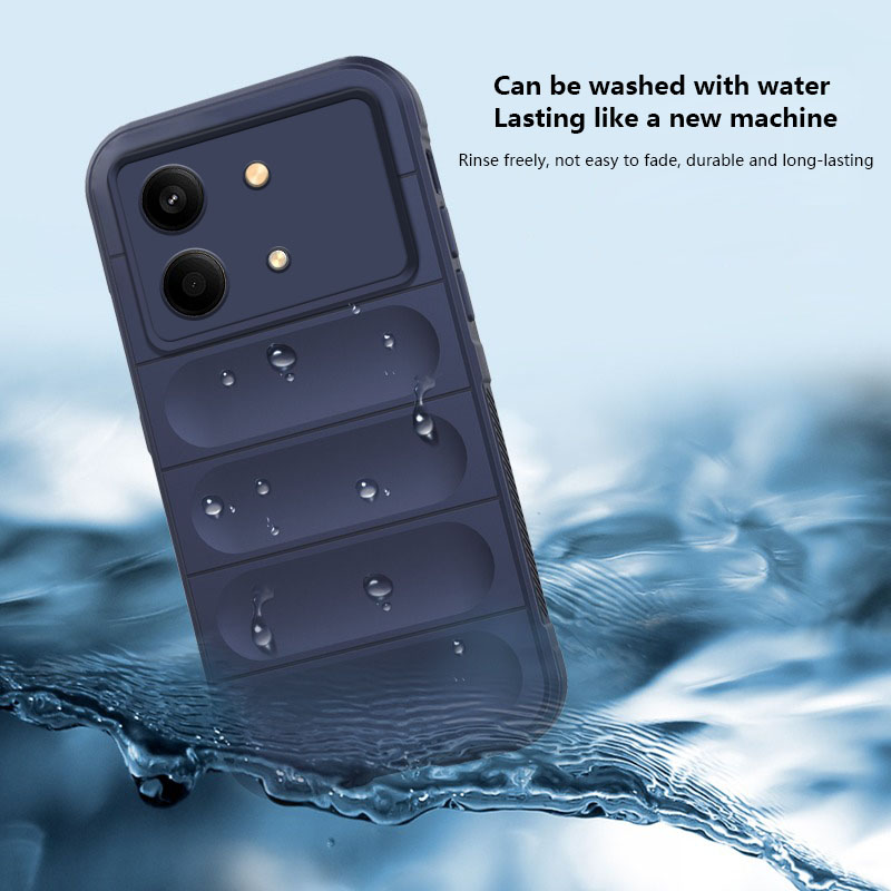 Tokifu For Xiaomi Pocophone X6 Neo Illusionary Shield Silicone Soft Shell Anti-fall And Shock-absorbing Protective Phone Case.