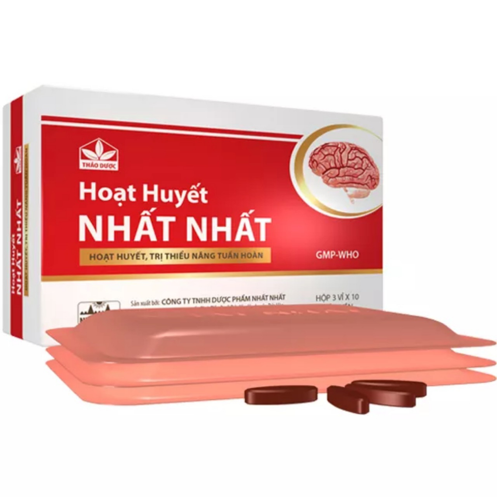 Hoạt huyết ƞhất ƞhất giúp lưu thông máu não thông mạch ngăn máu huyết ứ trệ thiểu năng tuần hoàn nã