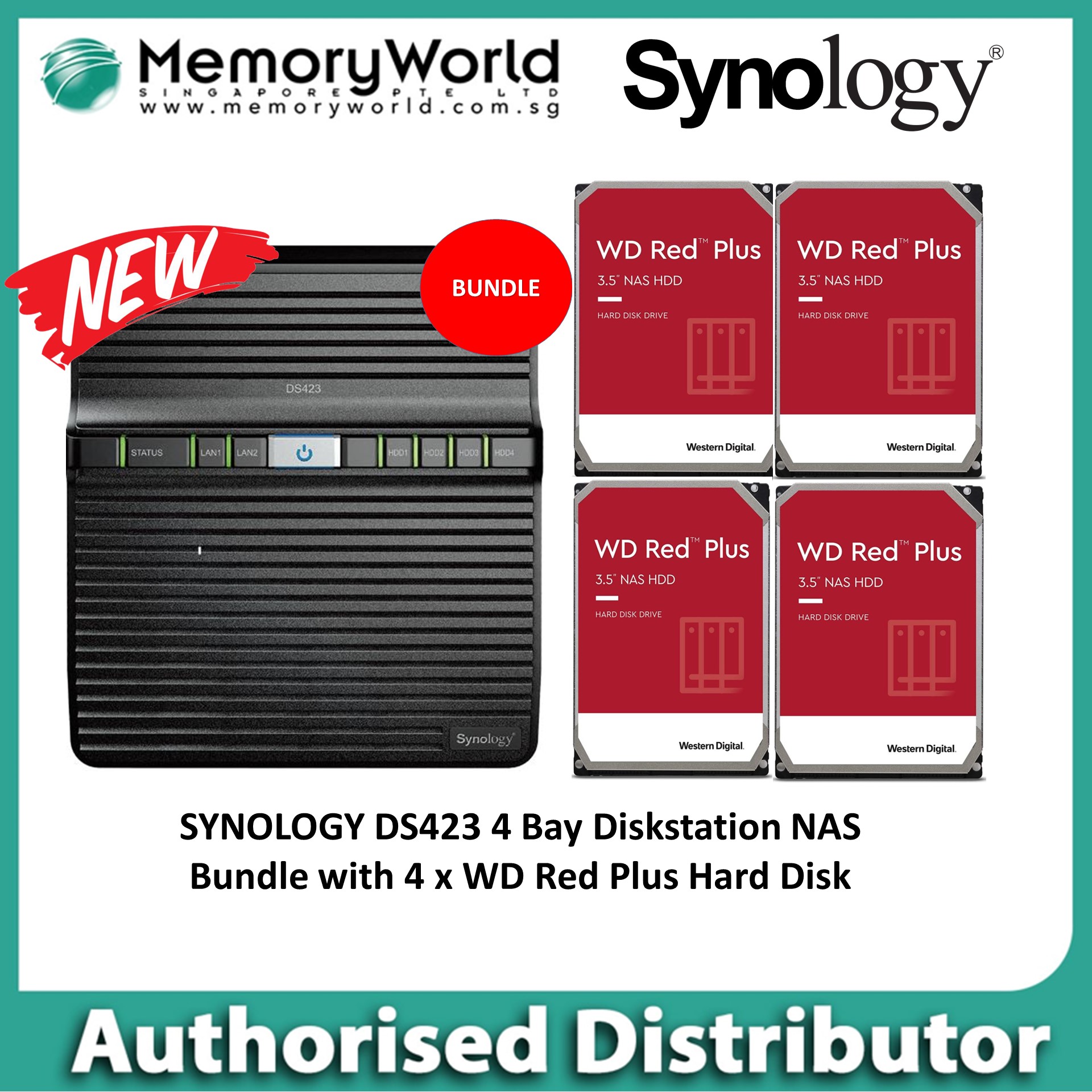 SYNOLOGY Authorised Distributor] SYNOLOGY DS423 4 Bay DiskStation