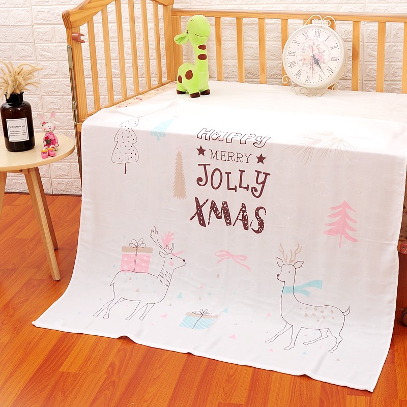 Chăn Lụa cotton Siêu Mềm Mát cho bé yêu size 1m*1m2