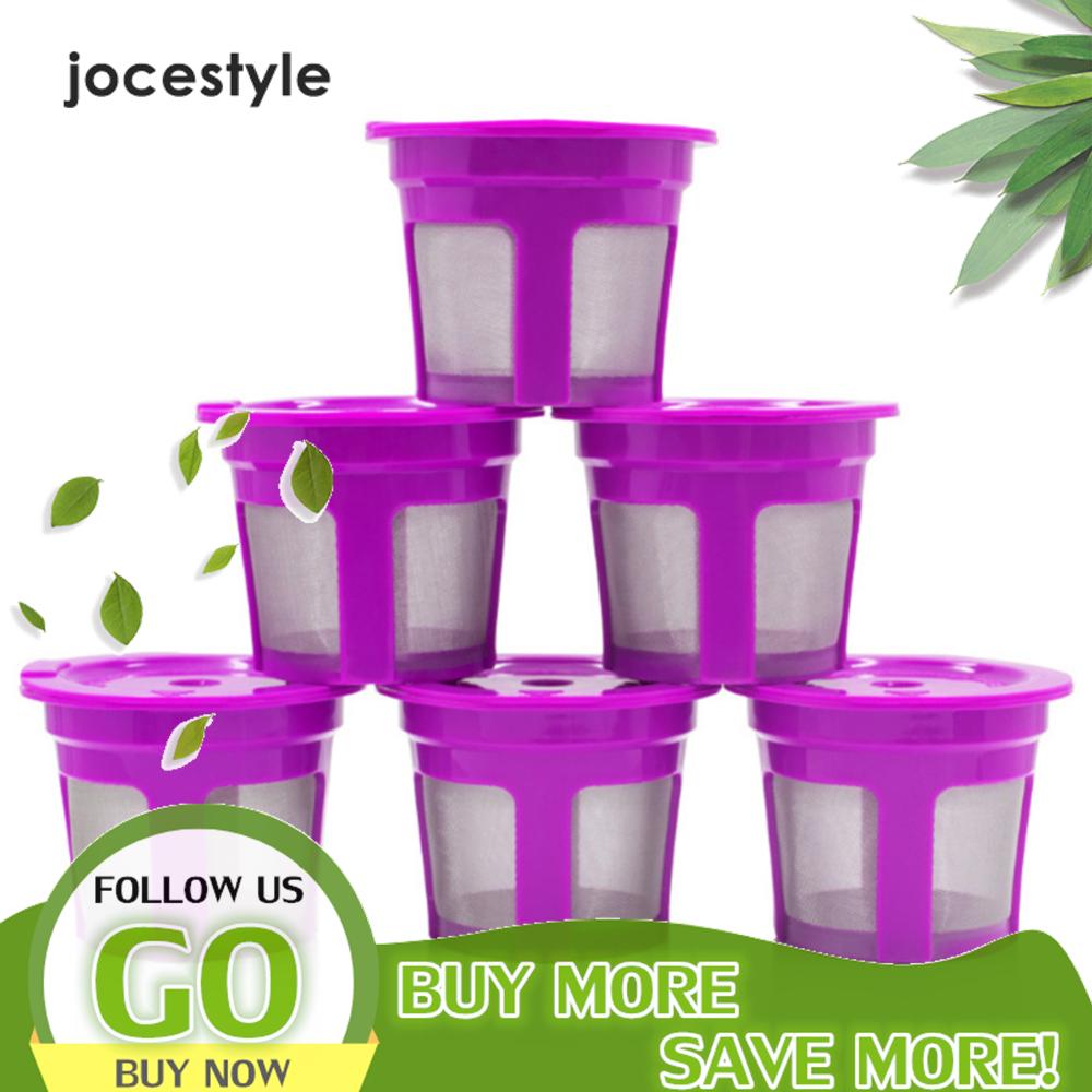 3/6PCS Coffee Pod Filled Capsule Cup Stainless Micro Mesh Reusable Cup Strainer for Keurig 2.0 1.0 Mini Plus