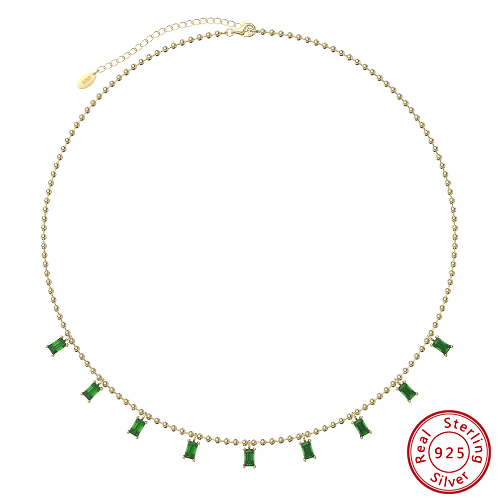 Yuanyan%20ORSA%20JEWELS%20925%20Sterling%20Silver%20Multiple%20Emerald%20Cut%20CZ%20Link%20Chain%20Necklace%20Stackable%20Fashion%20Pendant%20for%20Women%20Jewelry%20EQN55%20-%20Image%206