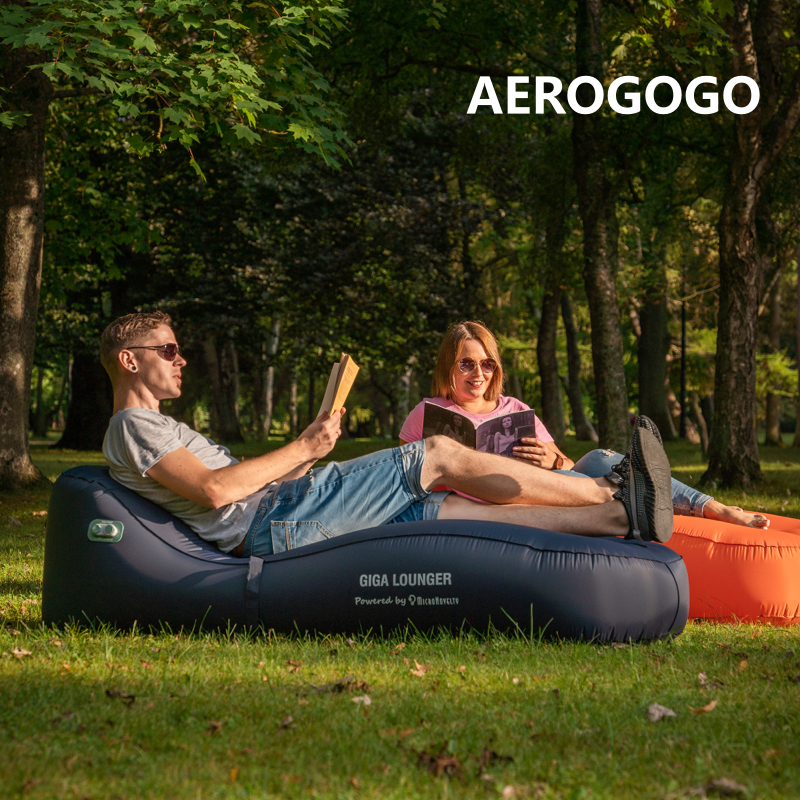 Aerogogo Automatic Inflatable Lounger: 100s Inflating, Air Pump