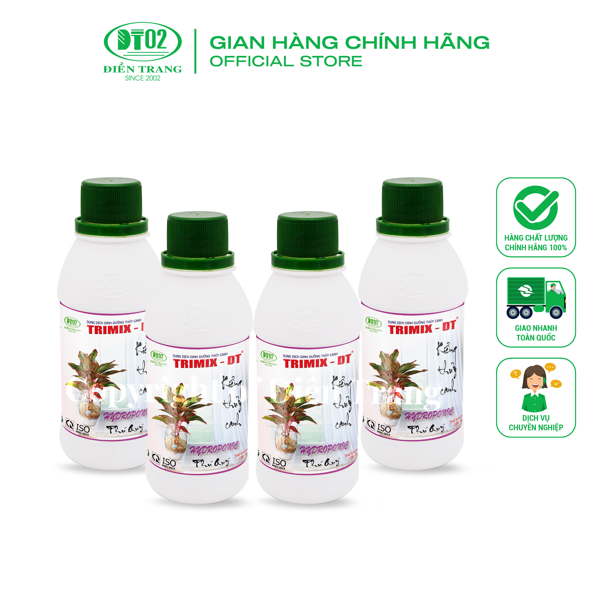 Dung dịch thủy canh kiểng TRIMIX-DT 100ml, comboo 4 chai