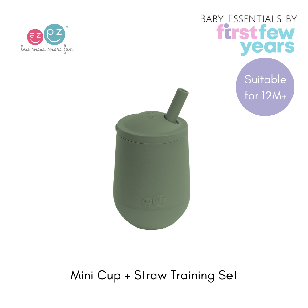 ezpz Mini Cup + Straw Training System - Olive