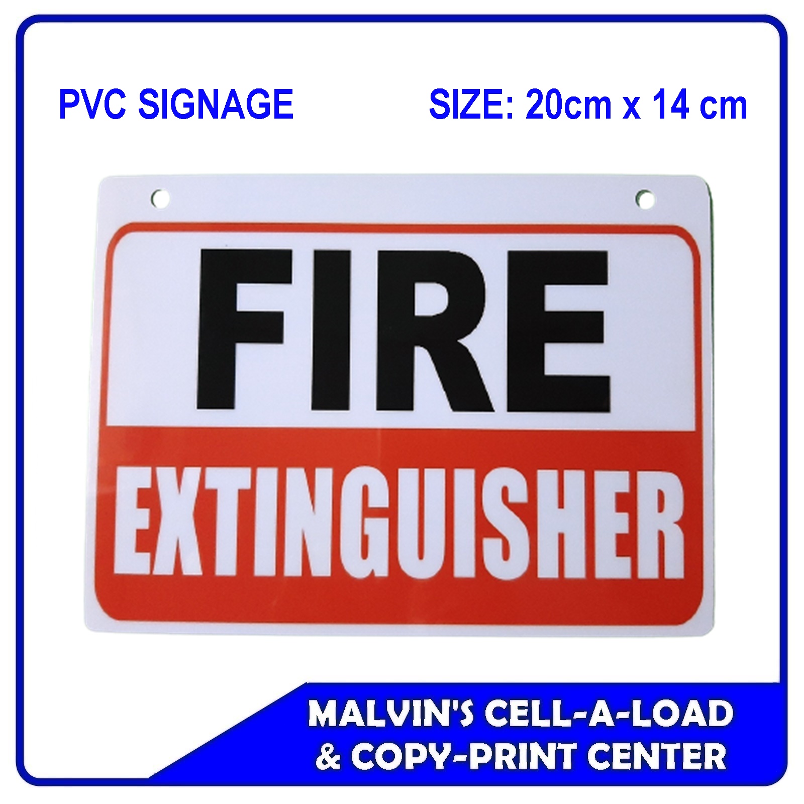 PVC SIGNAGE FIRE EXTINGUISHER SIZE 14cm x 20cm Lazada PH