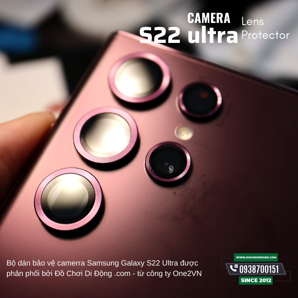 Miếng Dán Cường Lực Camera Samsung S22 Plus Ultra Zeelot