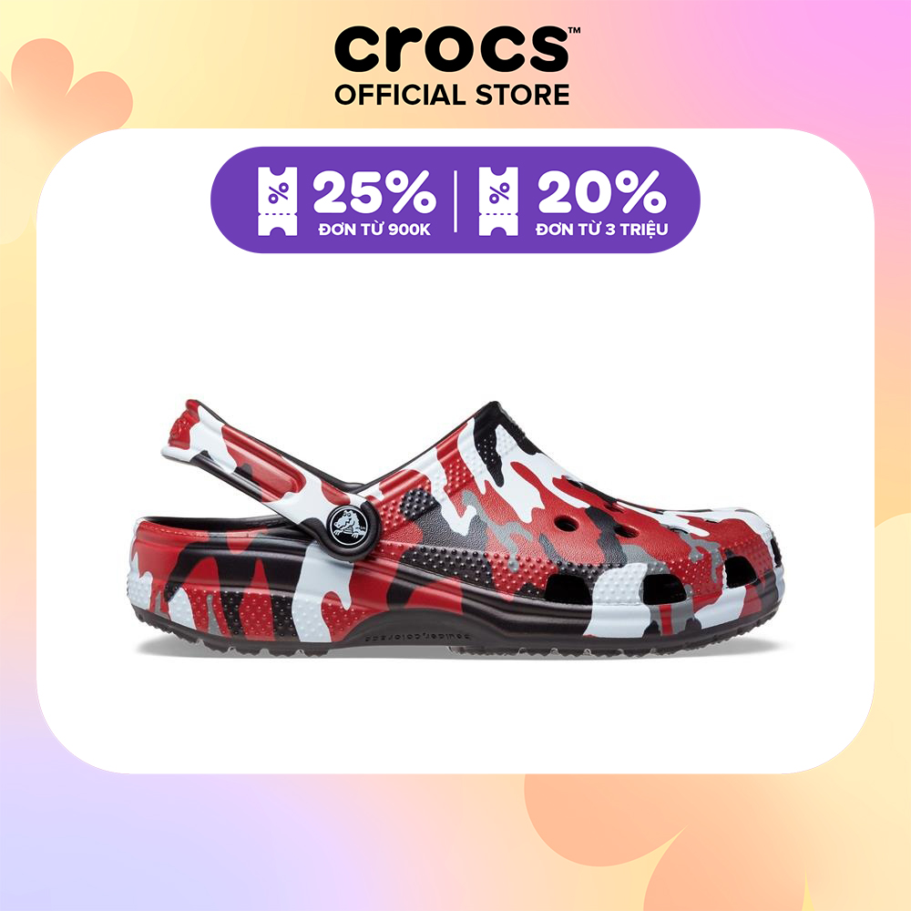 Giày Clog Unisex Crocs Printed Camo Classic - 206454-063