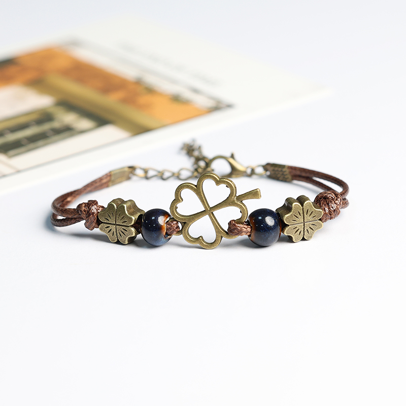 %E3%80%90Cheap%E3%80%91Lucky%20Grass%20Four-leaf%20Clover%20Good%20Luck%20Bracelet%20Woven%20Bracelet%20for%20Boys%20and%20Girls%20Couple's%20Ceramic%20Bracelet%20Student's%20Best%20Friend%20-%20Image%203