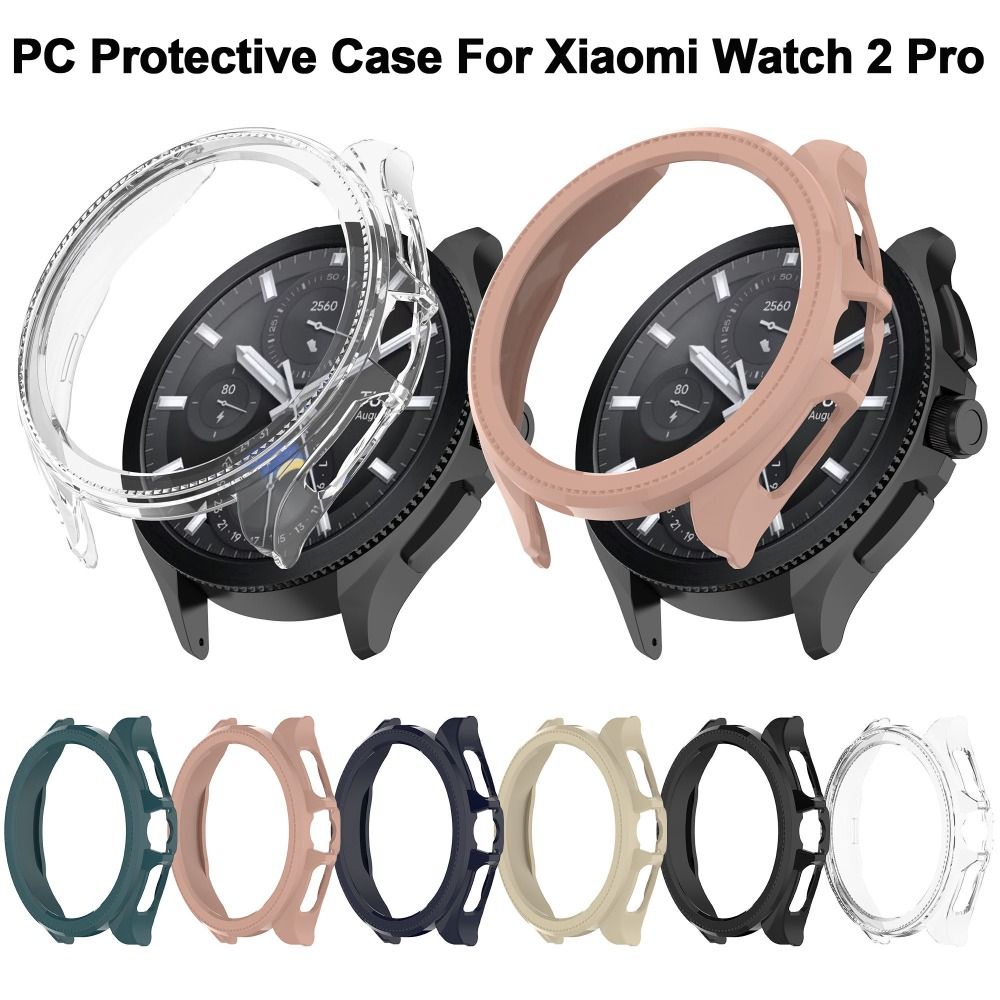 VERFZM SHOP Bumper PC Cover Hard Shell Smart Protective Frame Accessories Screen Protector for Xiaomi Watch 2 Pro