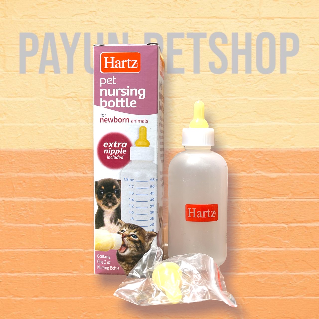 Hartz pet nursing bottle ขวดนมสุนัขและแมว บรรจุสูงสุดได้ 55มล Lazada
