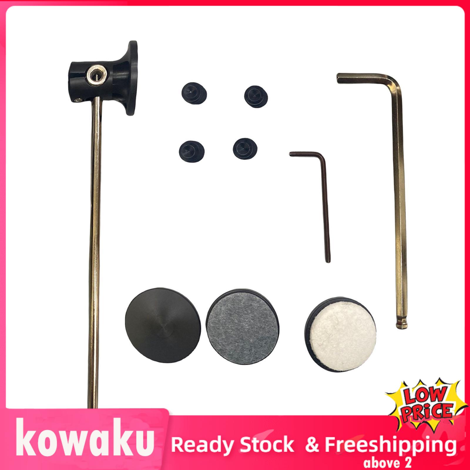 Kowaku 3Pcs Bass Drum Beater Heads Durable Metal Shaft Bass Drum Pedal Mallet Heads