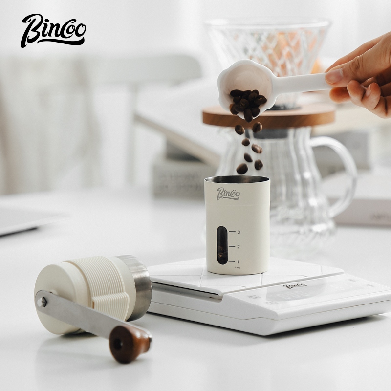 BINCOO Hand Coffee Grinder Small Portable Coffee Bean Grinder Folding Mini Manual Coffee Grinder Coffee Maker