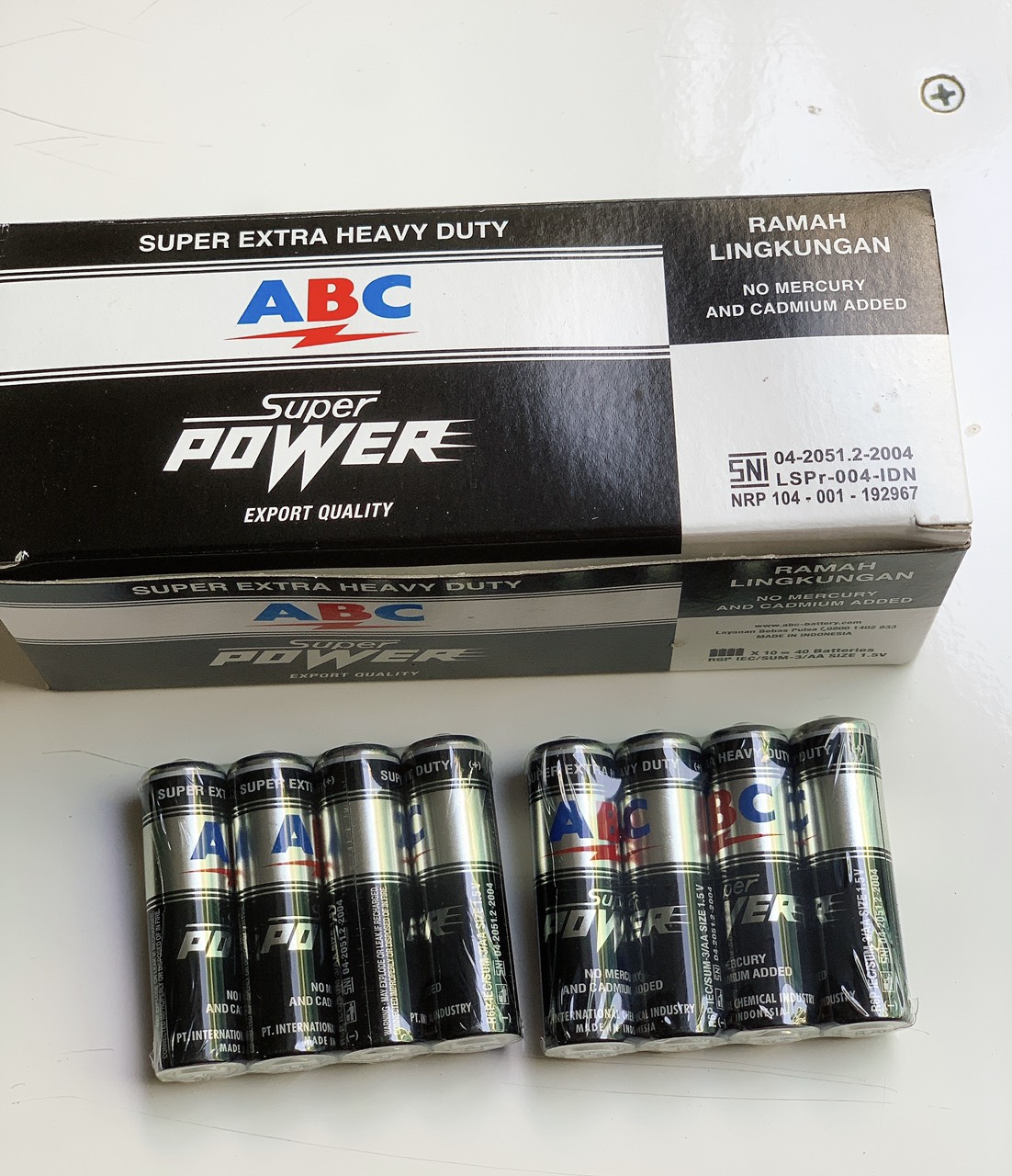 PIN AA (2A) ABC Super Power 1.5V Hộp 40 Viên