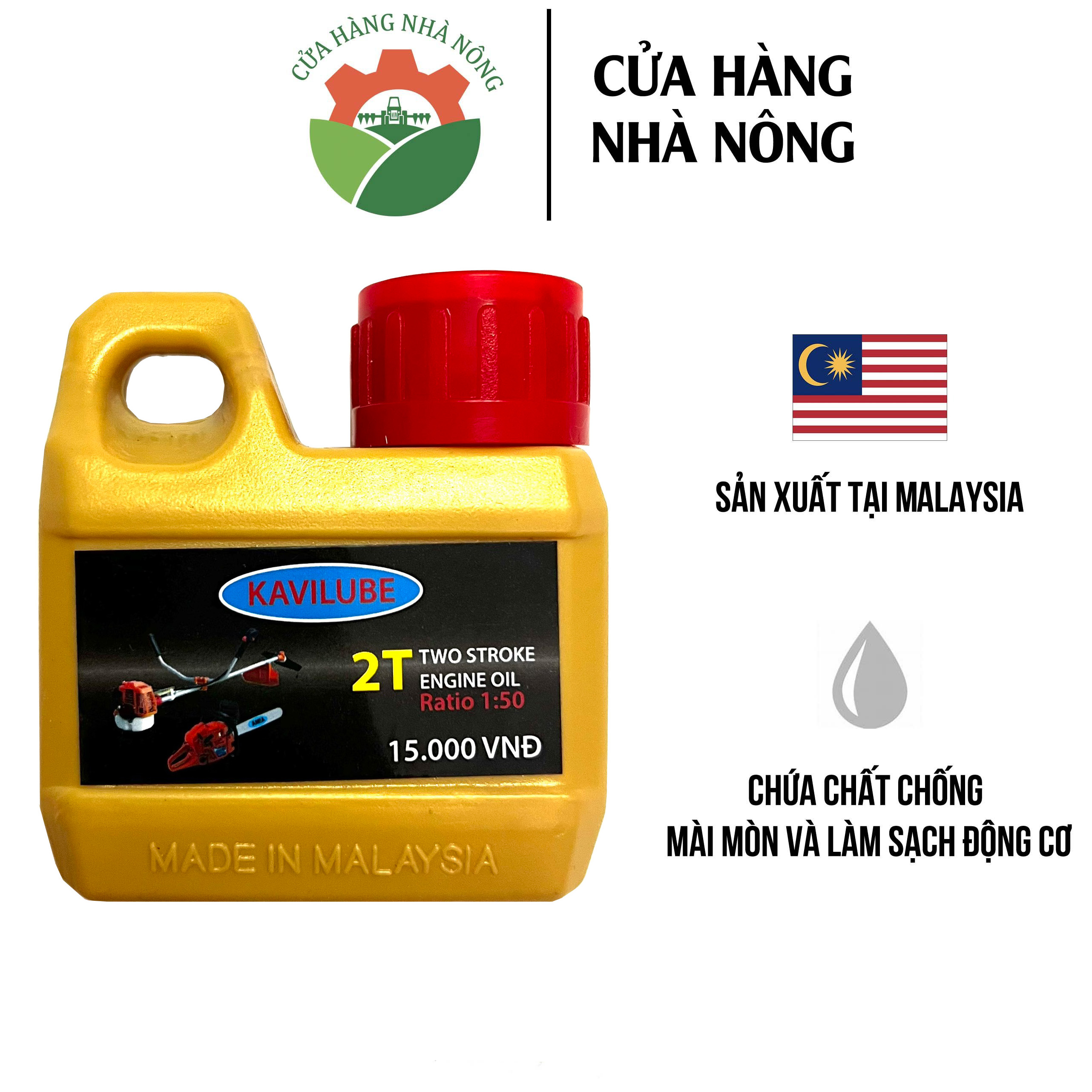Nhớt 2 thì KAVI 100ml 1:50 mini xuất xứ Malaysia siêu tiện lợi