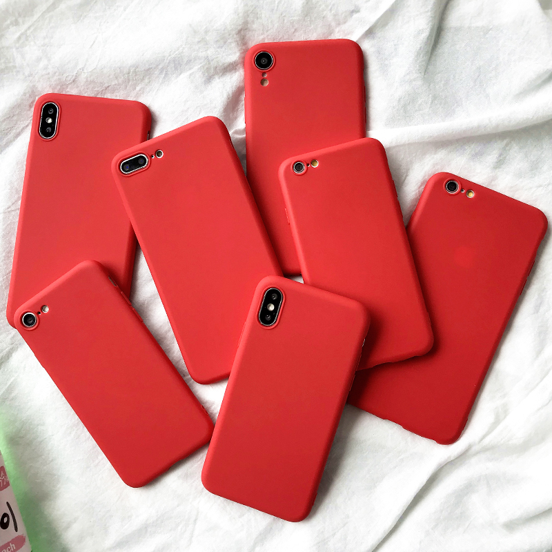 Red%20Matte%20Phone%20Case%20For%20iphone%2012%2013%2011%20Pro%20XS%20Max%20XR%20X%208%207%206S%206%20Plus%20SE%202020%20Silicone%20Cases%20Solid%20Color%20Soft%20TPU%20Back%20Cover%20-%20Image%208