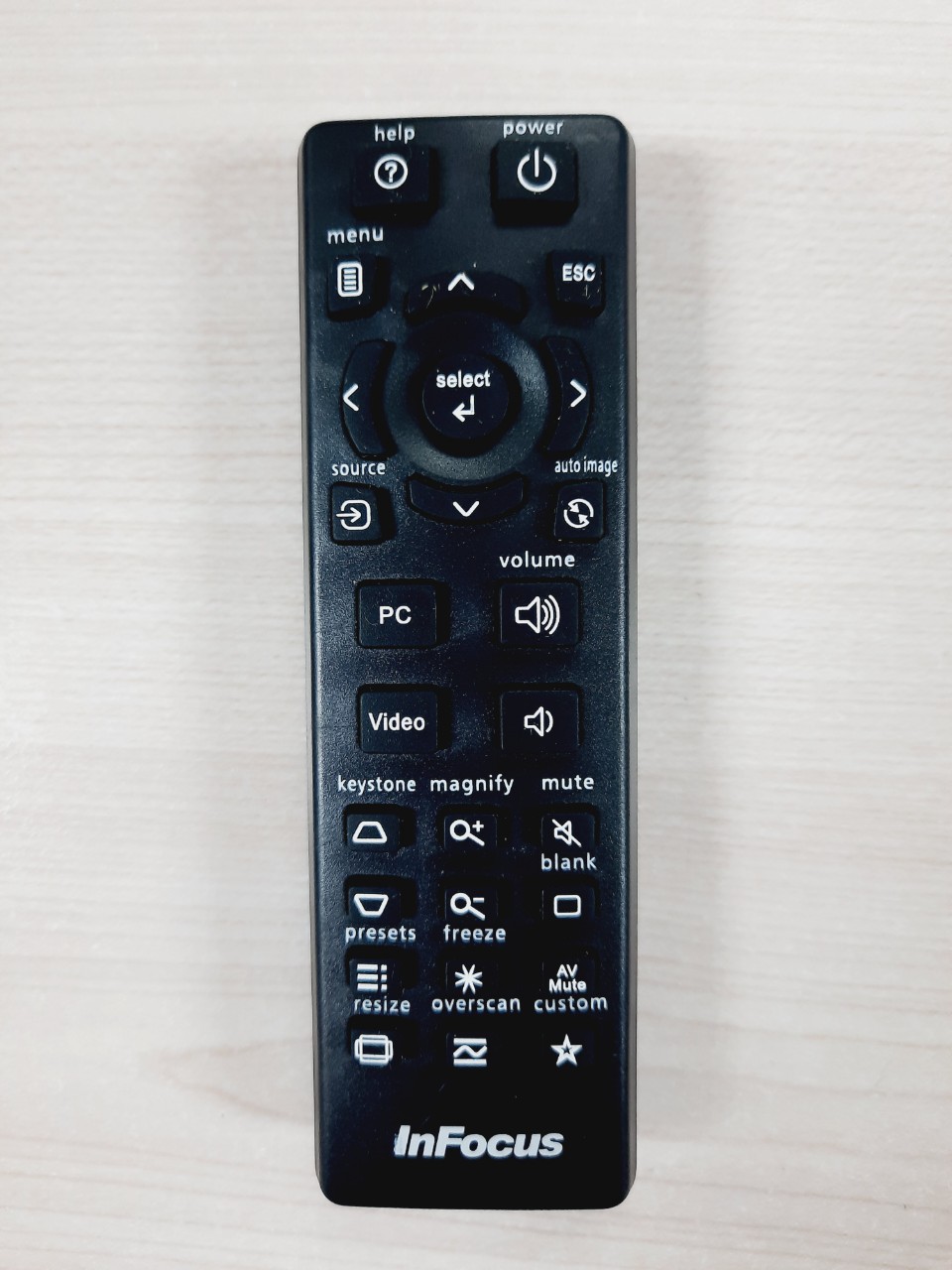 [Hàng chất lượng cao BH 1 năm] Remote máy chiếu INFOCUS mẫu 2 - Điều khiển máy chiếu INFOCUS mẫu 2 - PROJECTOR (Hàng hãng - tặng pin)
