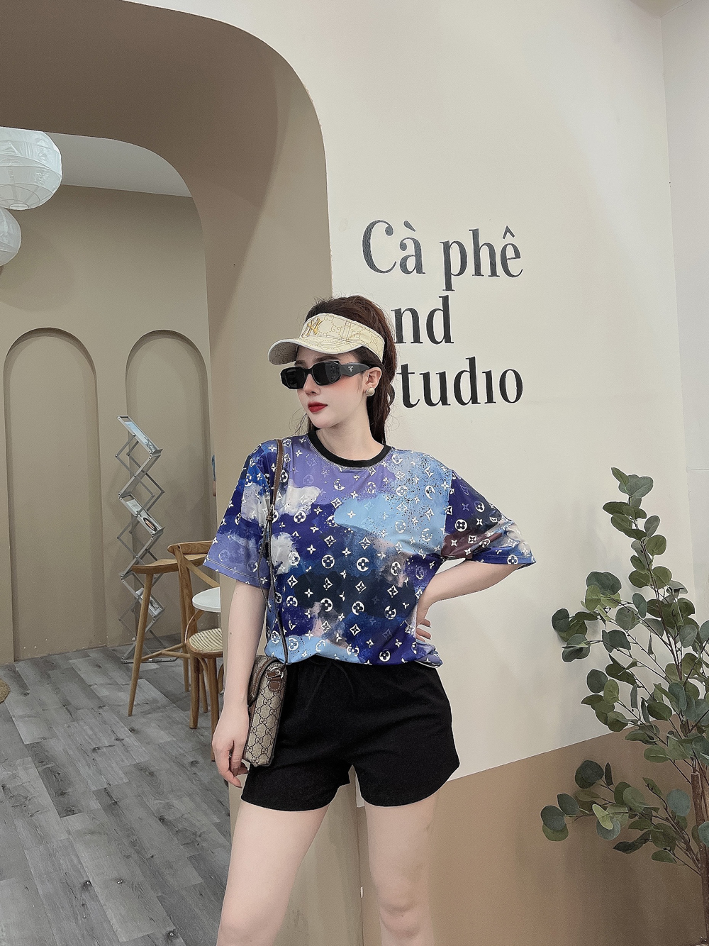 Đồ bộ thun đùi họa tiết in 3D MD018