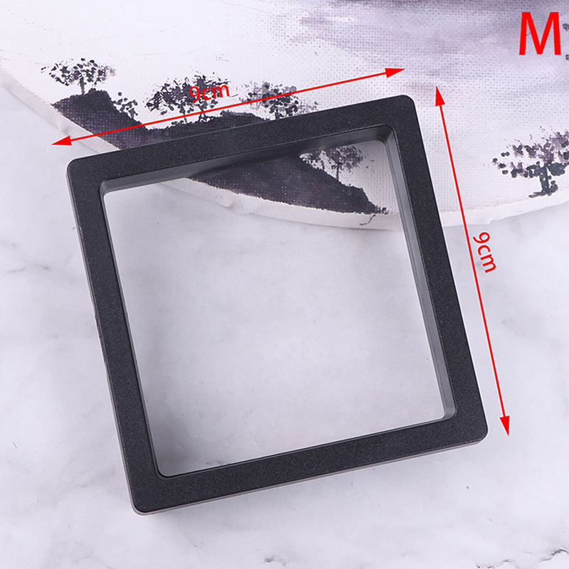 PE Thin Film Suspension Jewelry Display Box Transparent Jewelry Storage ...