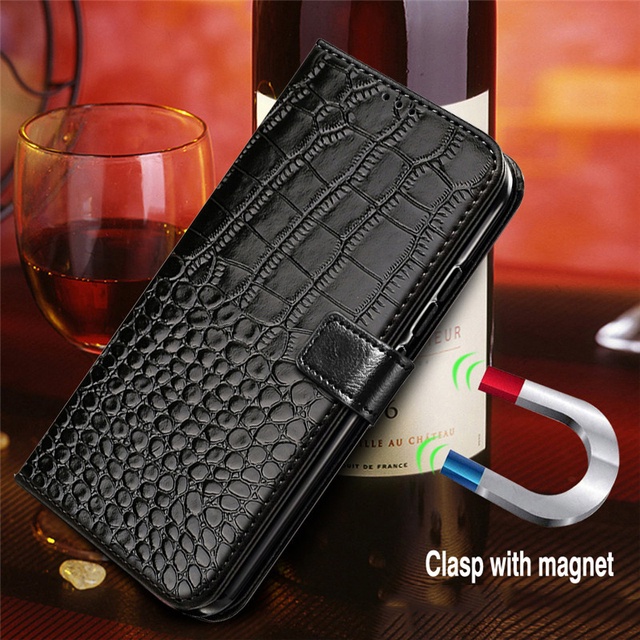 Crocodile Leather Case For Nokia 6.2 7.2 Flip Cover
