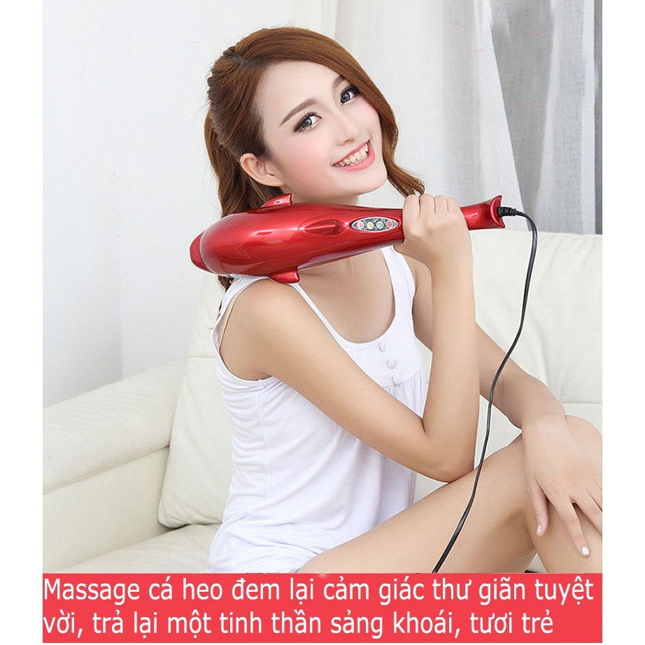 (BH12T) Máy massage đấm lưng cá heo cầm tay Dolphin