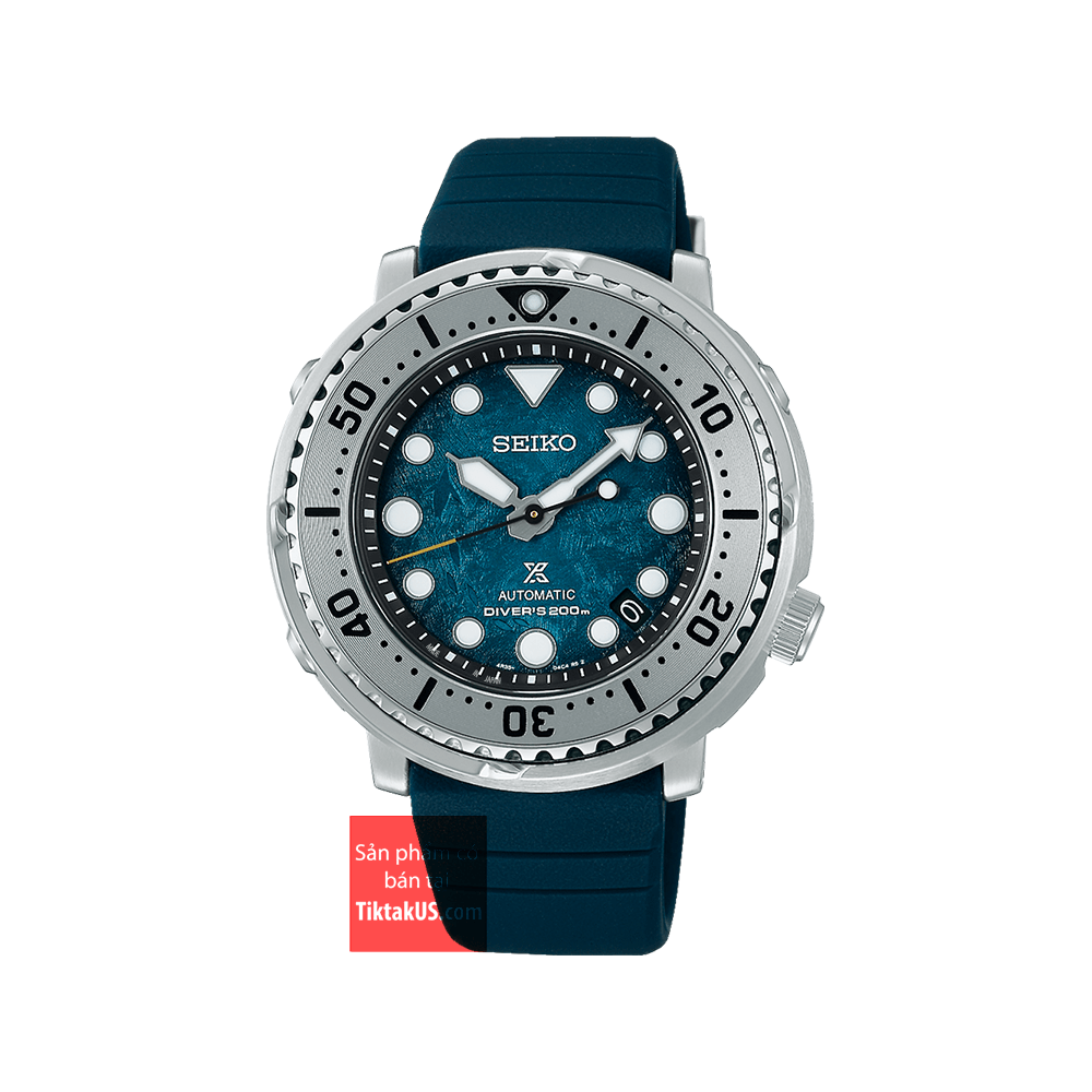Seiko Prospex “Save The Ocean Antarctica” Baby Tuna SRPH77K1 Limited  Edition Đồng hồ nam Automatic size 43mm dây cao su vỏ thép không gỉ phiên  bản giới hạn chống nước 200m trữ