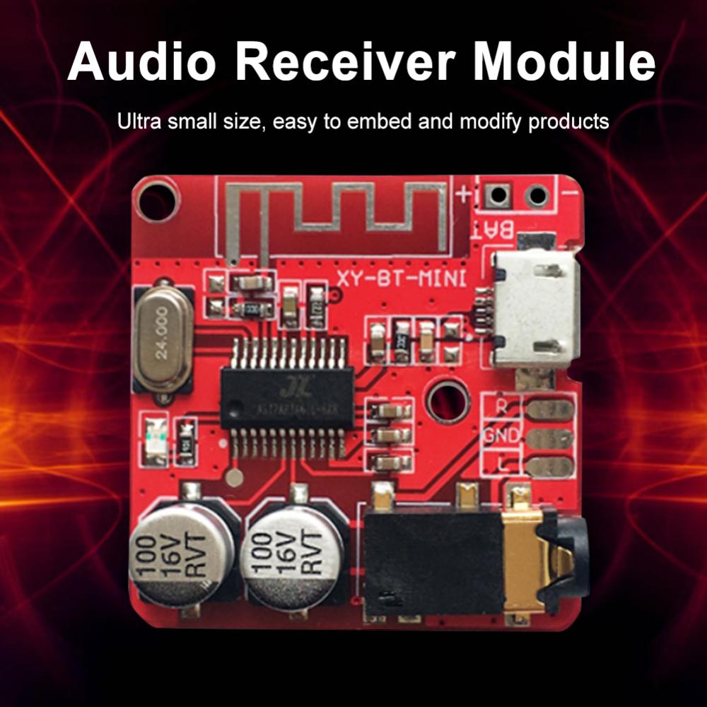 Bluetooth-compatible 5.0 MP3 Lossless Decoder Board DC 3.7-5V Car Stereo Music Amplifier Module Support MICRO USB Dual Channel for DIY