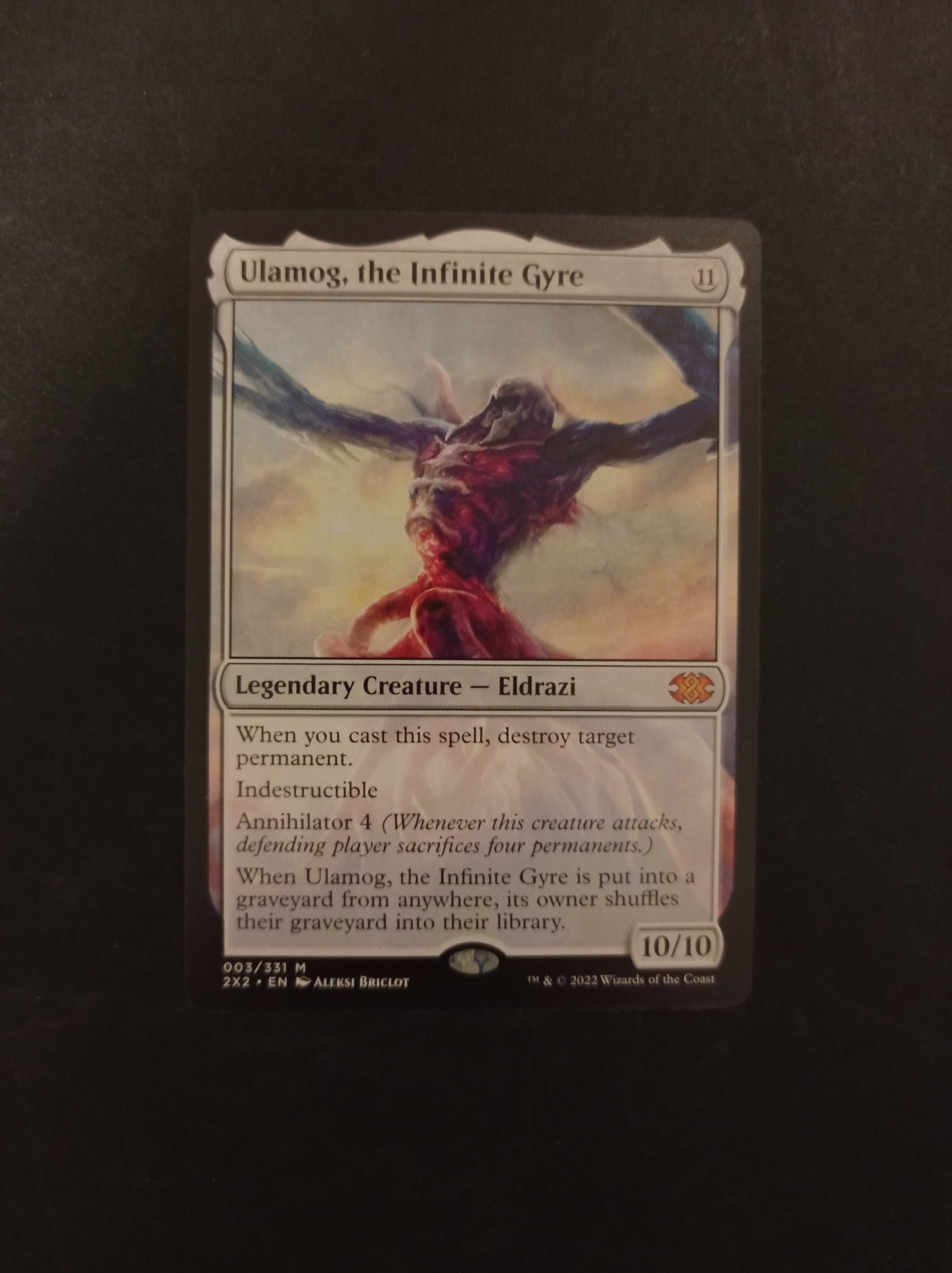 Ulamog, The Infinite Gyre - Magic The Gathering MTG Eldrazi Creature Card