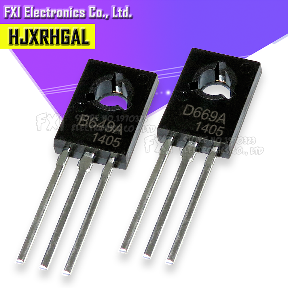 10pcs 2sb649 2sd669 2sb772 2sd882 2sd669a d669 b649 b772 d882 to-126 to126
