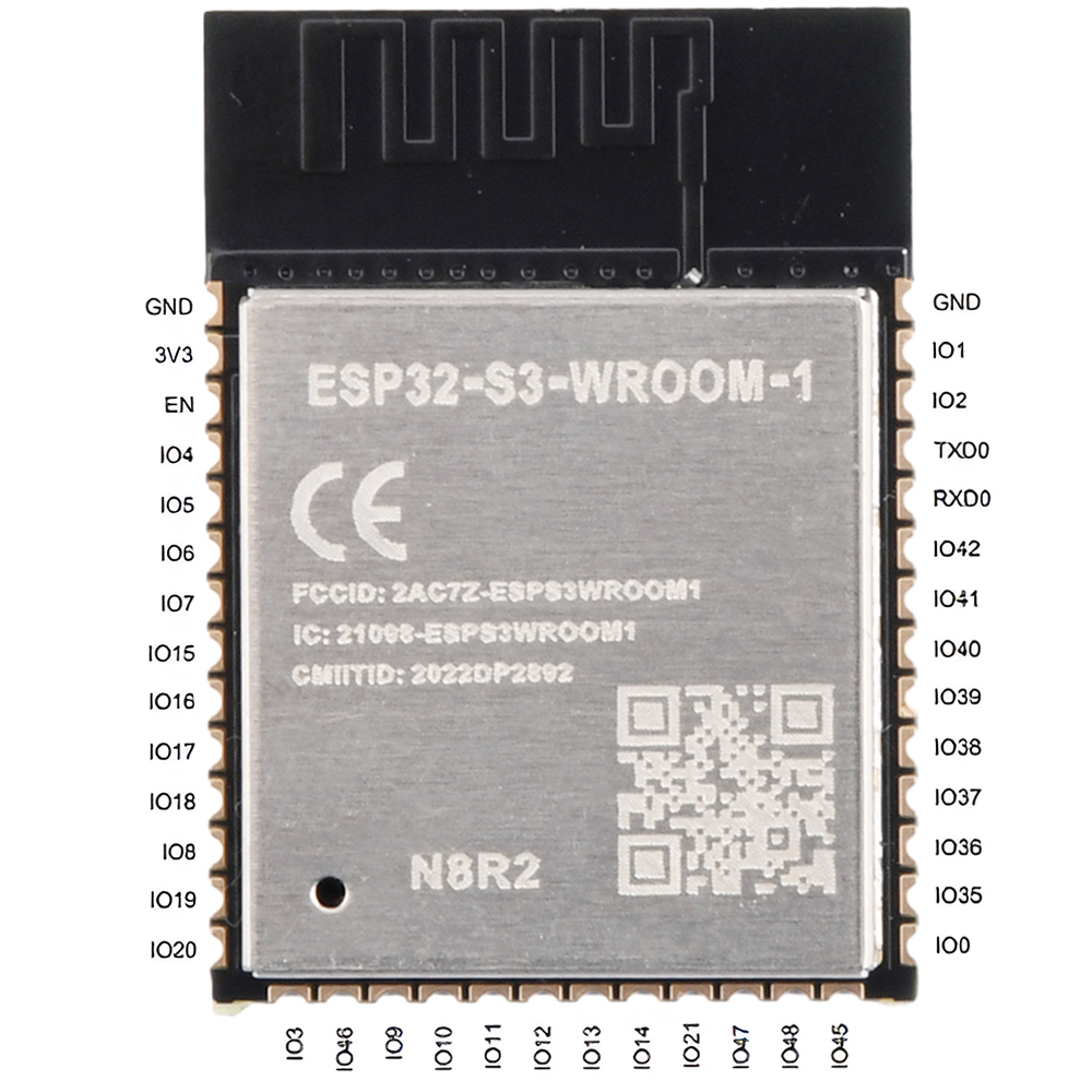 Dm esp32-s3-wroom-1-n8r2 n16r8 wi-fi+ bluetooth 5.0 development board module 32-bit dual-core mcu module