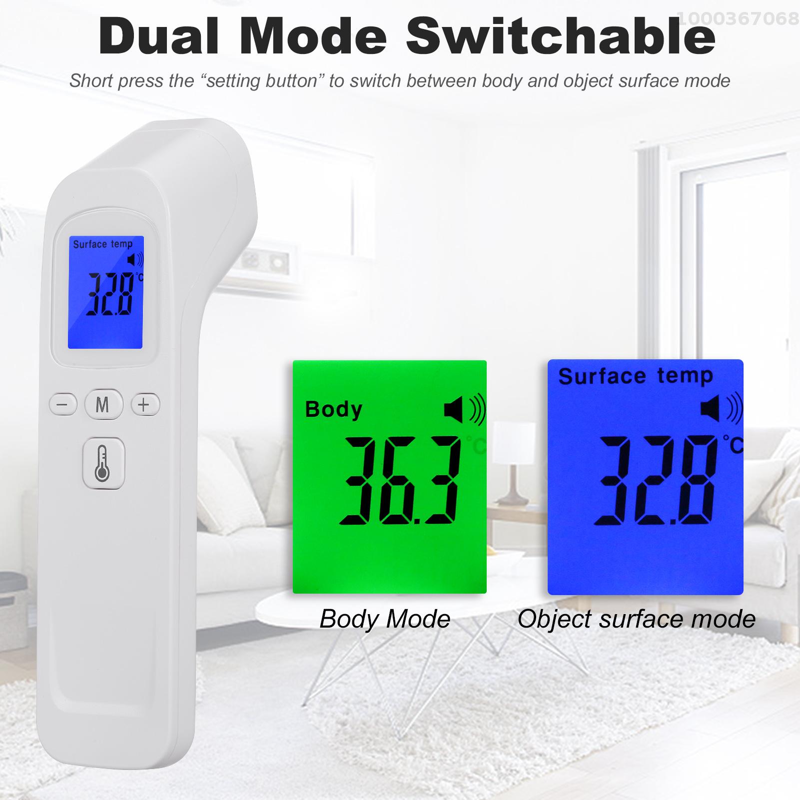 Digital thermometer, non-contact body temperature high-precision measuring device thermometer with fever alarm