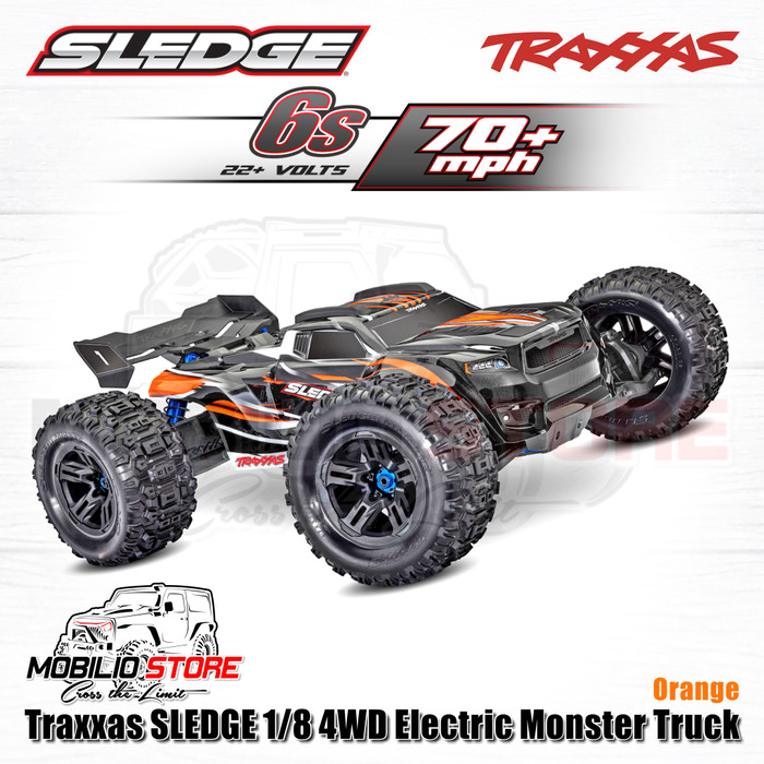 Traxxas Sledge Orange 1/8 Brushless Monster Truck 4x4 RTR 2.4GHz
