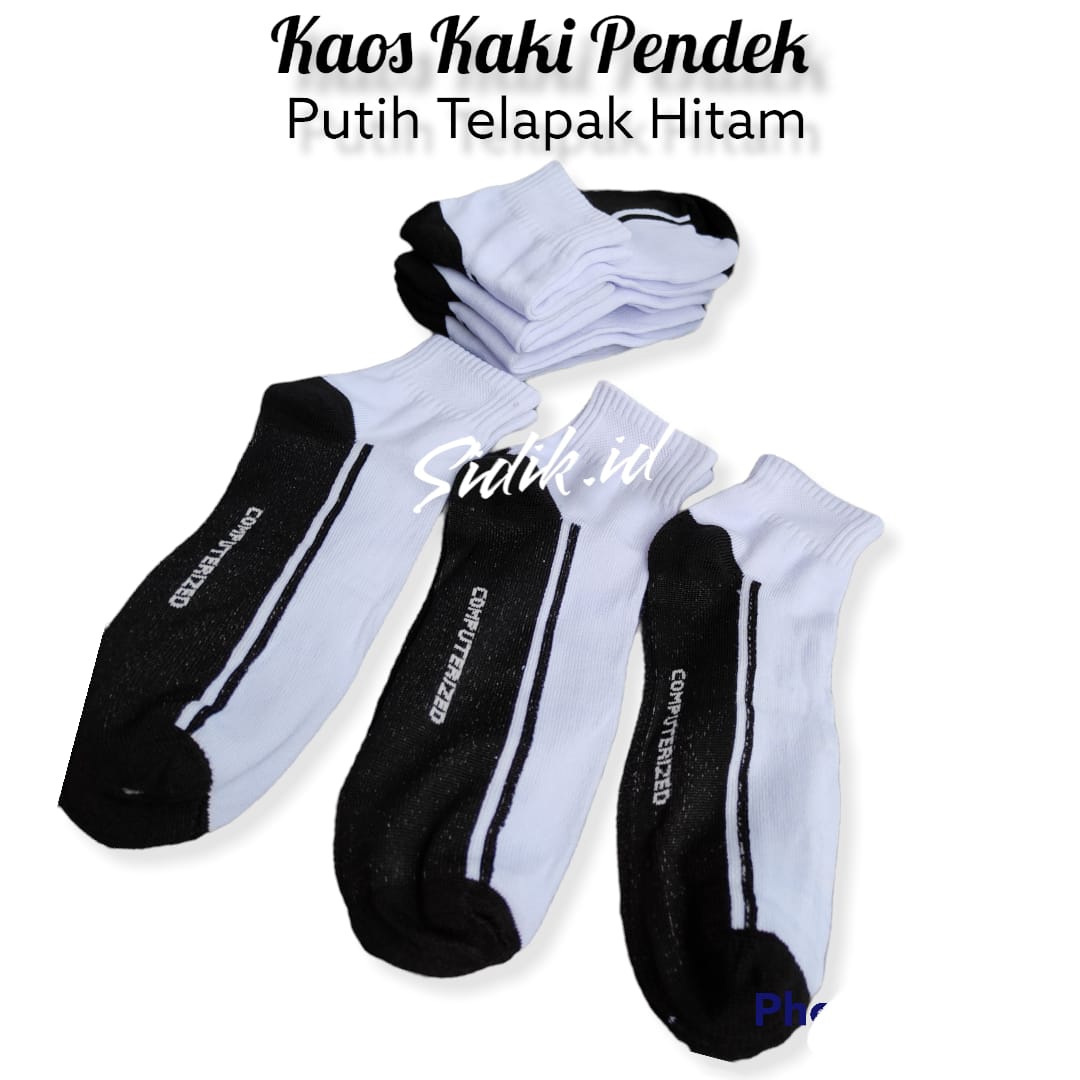 KAOS KAKI SEKOLAH PENDEK/ kaos kaki putih hitam/ kaos kaki putih polos