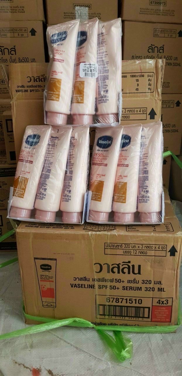 Dưỡng thể Vaseline 50X 320ml CHÍNH HÃNG THÁI