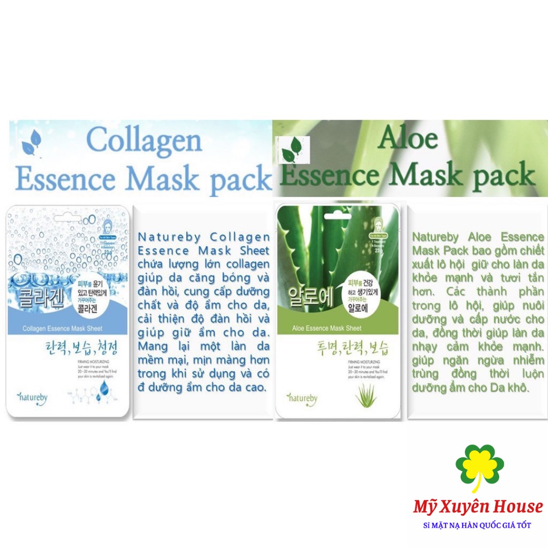 Mặt Nạ Natureby Hàn Quốc Chính Hãng 10 Miếng